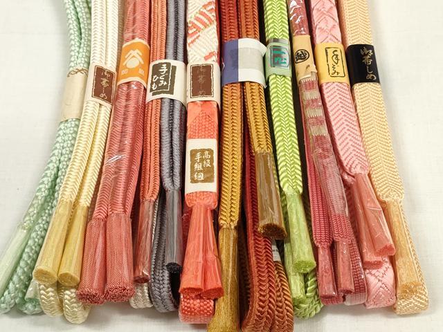 平和屋着物●和装小物　帯締め10本セット　手組紐　笹浪組　奈良組　三越扱い　逸品　未使用　DABA7518zzz