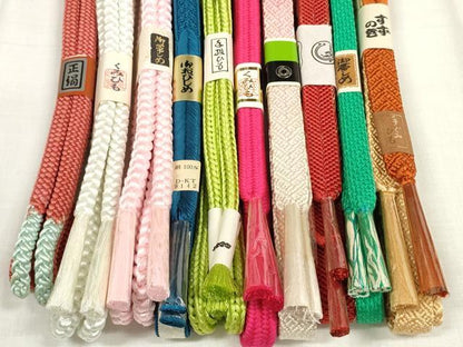 平和屋着物●和装小物 帯締め10本セット 組紐 笹浪組 金糸 近鉄百貨店扱い 逸品 未使用 DABA7523zzz