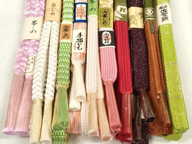 平和屋着物●和装小物 帯締め10本セット 佐賀錦 手組紐 手描紐 高麗組 金糸 高島屋扱い 逸品 未使用 DABA7525zzz