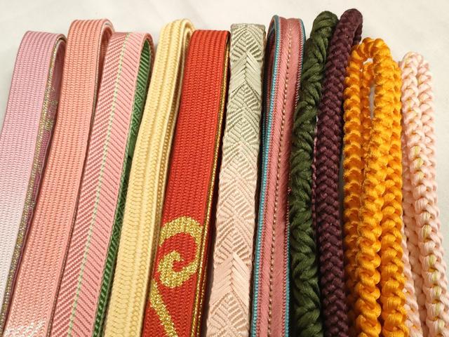 平和屋着物●和装小物 帯締め10本セット 美保姿本舗 手組紐 組紐 吉田紐 高麗組 笹浪組 金糸 逸品 未使用 DABA7528zzz