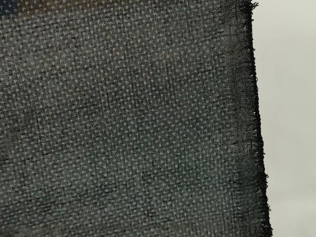 平和屋着物＊夏物　本場大島紬　夏大島　反物　着尺　舞蝶文　隆紬工場謹製　証紙付き　逸品　未使用　DABA7531zzz