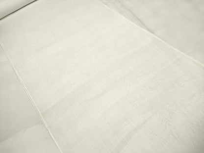 平和屋着物＊夏物 長襦袢 反物 着尺 草花紋紗 生成り色 麻交織 未使用 DABA7536zzz