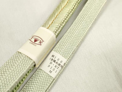 平和屋着物●和装小物　帯締め・帯揚げセット　霞文　金銀彩　手組紐　金糸　逸品　未使用　DABA7544zzz