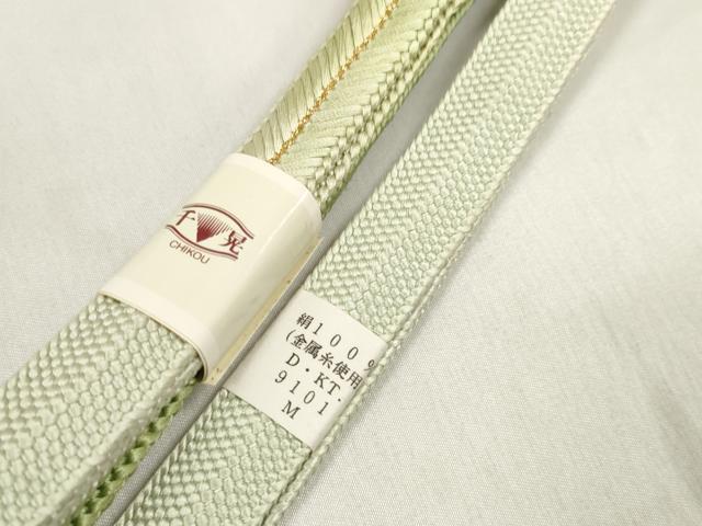 平和屋着物●和装小物　帯締め・帯揚げセット　霞文　金銀彩　手組紐　金糸　逸品　未使用　DABA7544zzz