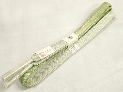 平和屋着物●和装小物　帯締め・帯揚げセット　霞文　金銀彩　手組紐　金糸　逸品　未使用　DABA7544zzz
