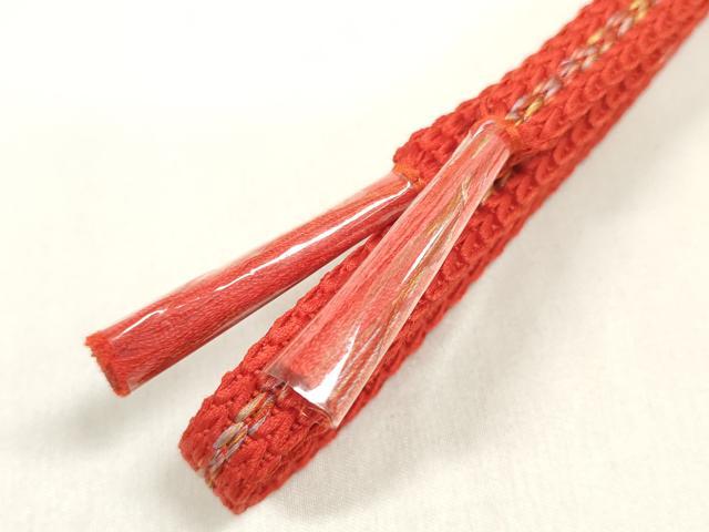 平和屋着物●和装小物 帯締め・帯揚げセット 舞桜 金銀彩 逸品 未使用 DABA7545zzz
