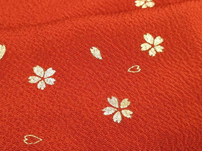 平和屋着物●和装小物 帯締め・帯揚げセット 舞桜 金銀彩 逸品 未使用 DABA7545zzz