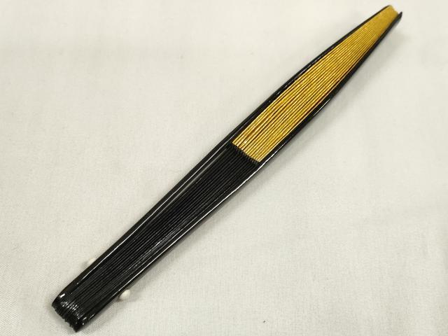 平和屋着物●和装小物　帯締め・帯揚げ・扇子セット　礼装用　総絞り　舞蝶文　金糸　組紐　逸品　未使用　DABA7547zzz