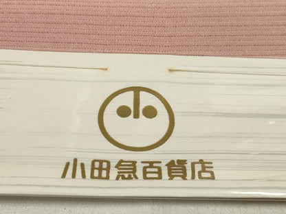 平和屋着物＊夏物 色無地 反物 着尺 絽 退紅色 小田急百貨店扱い 未使用 DABA7595zzz