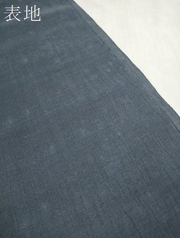 平和屋着物＊夏物 本場小千谷ちぢみ 反物 着尺 青褐色 証紙付き 本麻 逸品 未使用 DABA7612zzz