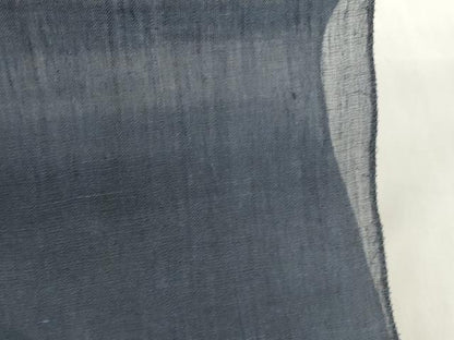 平和屋着物＊夏物 本場小千谷ちぢみ 反物 着尺 青褐色 証紙付き 本麻 逸品 未使用 DABA7612zzz