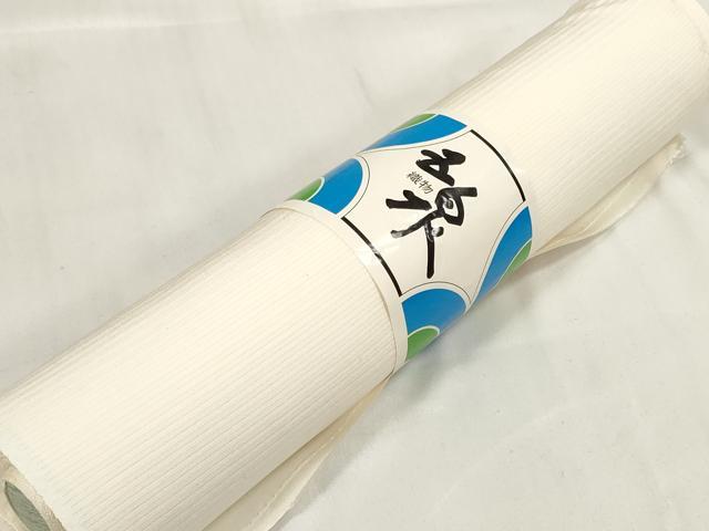 平和屋着物＊夏物　白生地　反物　着尺　駒絽　五泉　生成り色　逸品　未使用　DABA7657zzz