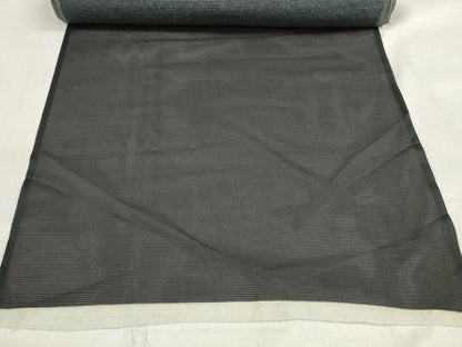 平和屋着物＊夏物 付下げ 反物 着尺 絽 両面染 露草文 黒地 洗える着物 未使用 DABA7658zzz