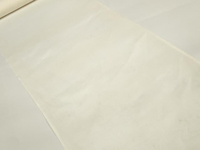 平和屋着物＊夏物 長襦袢 反物 着尺 流水樹林紋紗 生成り色 麻 逸品 未使用 DABA7660zzz