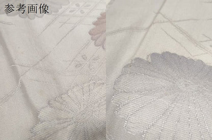 平和屋着物●和装小物　帯締め・帯揚げセット　地紋起こし　菊　手組紐　高麗組　金糸　逸品　未使用　DABA7676zzz