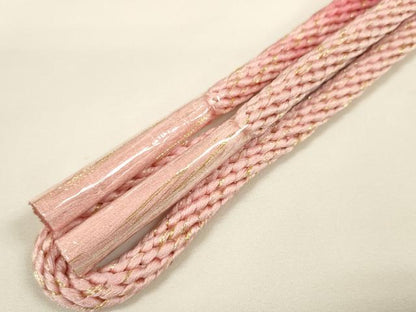 平和屋着物●和装小物 帯締め・帯揚げセット 流水枝梅文 金彩 金糸 逸品 未使用 DABA7678zzz