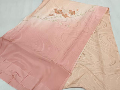 平和屋着物●和装小物 帯締め・帯揚げセット 流水枝梅文 金彩 金糸 逸品 未使用 DABA7678zzz