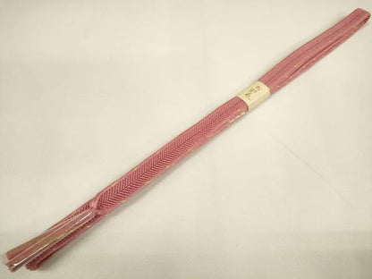 平和屋着物●和装小物 帯締め・帯揚げセット 草花文 金彩 逸品 DABA7680zzz