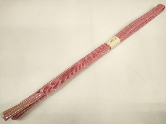 平和屋着物●和装小物 帯締め・帯揚げセット 草花文 金彩 逸品 DABA7680zzz