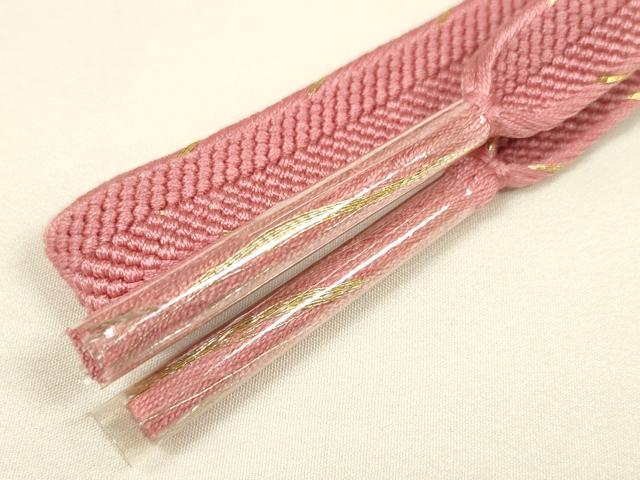 平和屋着物●和装小物 帯締め・帯揚げセット 草花文 金彩 逸品 DABA7680zzz