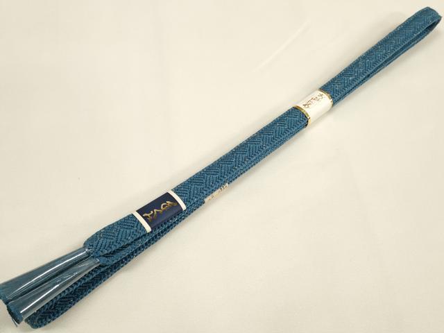 平和屋着物●和装小物　帯締め・帯揚げセット　霞花文　手組　金糸　逸品　未使用　DABA7682zzz