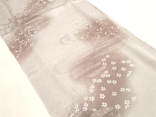 平和屋着物●和装小物　帯締め・帯揚げセット　霞花文　手組紐　笹浪組　金糸　逸品　未使用　DABA7683zzz