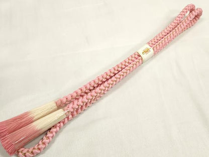 平和屋着物●和装小物　帯締め・帯揚げセット　振袖用　総絞り　羽子板　金彩　組紐　金糸　逸品　DABA7686zzz
