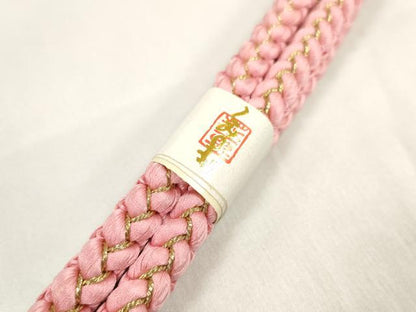 平和屋着物●和装小物　帯締め・帯揚げセット　振袖用　総絞り　羽子板　金彩　組紐　金糸　逸品　DABA7686zzz