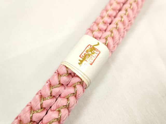 平和屋着物●和装小物　帯締め・帯揚げセット　振袖用　総絞り　羽子板　金彩　組紐　金糸　逸品　DABA7686zzz