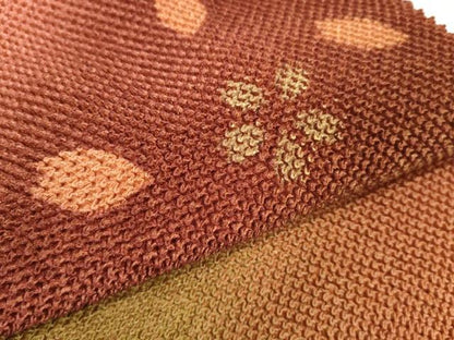 平和屋着物●和装小物 帯締め・帯揚げセット 振袖用 総絞り 飛翔 舞花文 組紐 金糸 逸品 未使用 DABA7688zzz