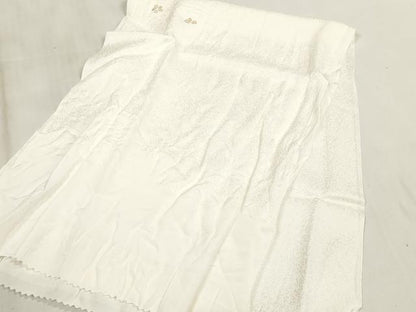 平和屋着物●和装小物　帯締め・帯揚げ・扇子セット　礼装用　刺繍　舞桜　手組　高麗組　金糸　亀房付き　逸品　未使用　DABA7692zzz