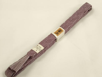 平和屋着物●和装小物　帯締め・帯揚げセット　中抜き絞り　笹　銀糸　逸品　未使用　DABA7693zzz