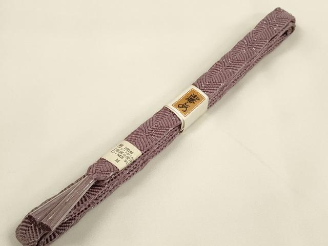 平和屋着物●和装小物　帯締め・帯揚げセット　中抜き絞り　笹　銀糸　逸品　未使用　DABA7693zzz