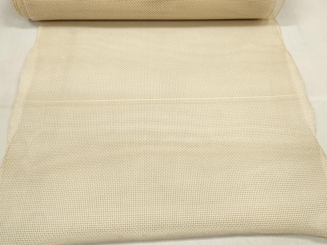 平和屋着物＊夏物 名古屋帯 帯反物 色無地 紗 榛色 逸品 未使用 DABA7721zzz