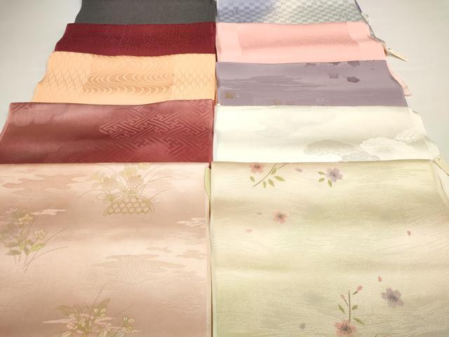 平和屋着物★和装小物　帯揚げ10枚セット　正絹　逸品　未使用　DABA7731zzz