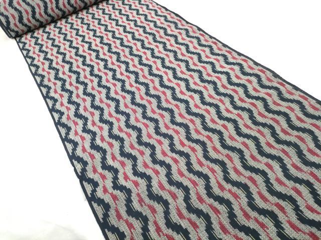平和屋着物＊夏物　浴衣　反物　着尺　筑紫ゆうき　よろけ縞　綿　逸品　未使用　DABA7810zzz