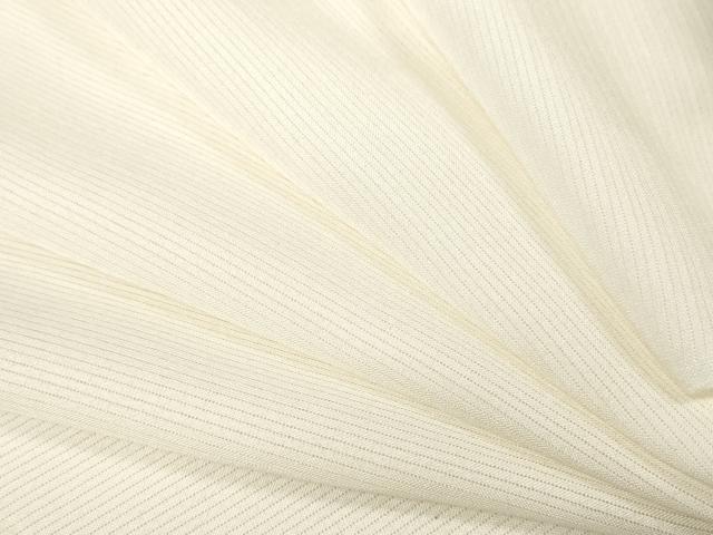 平和屋着物＊夏物　銀座きしや　長襦袢　反物　着尺　絽　生成り色　逸品　未使用　DABA7821zzz