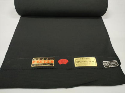 平和屋着物＊夏物 黒紋付 黒反物 着尺 絽 福寿黒 逸品 未使用 DABA7822zzz