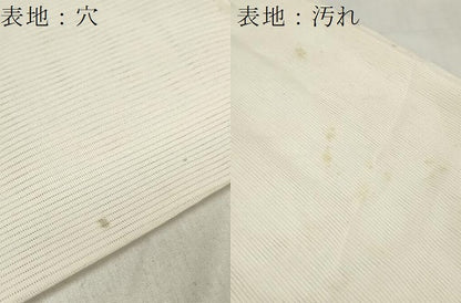 平和屋着物＊夏物 長襦袢 反物 着尺 駒絽 生成り色 逸品 未使用 DABA7829zzz