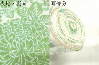 平和屋着物＊夏物　綿紅梅　浴衣　反物　着尺　花の星座　源氏物語　乱菊　花尽くし　綿　逸品　未使用　DABA7853zzz