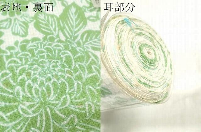 平和屋着物＊夏物　綿紅梅　浴衣　反物　着尺　花の星座　源氏物語　乱菊　花尽くし　綿　逸品　未使用　DABA7853zzz