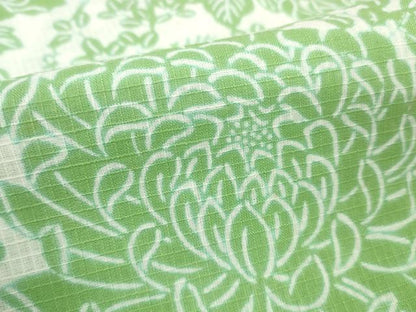 平和屋着物＊夏物　綿紅梅　浴衣　反物　着尺　花の星座　源氏物語　乱菊　花尽くし　綿　逸品　未使用　DABA7853zzz