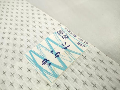 平和屋着物＊夏物　男性　浴衣　反物　着尺　十字絣　綿　逸品　未使用　DABA7858zzz