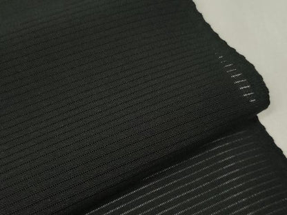 平和屋着物＊夏物 黒紋付 黒反物 着尺 絽 藍下黒染 旭光黒 逸品 未使用 DABA7864zzz