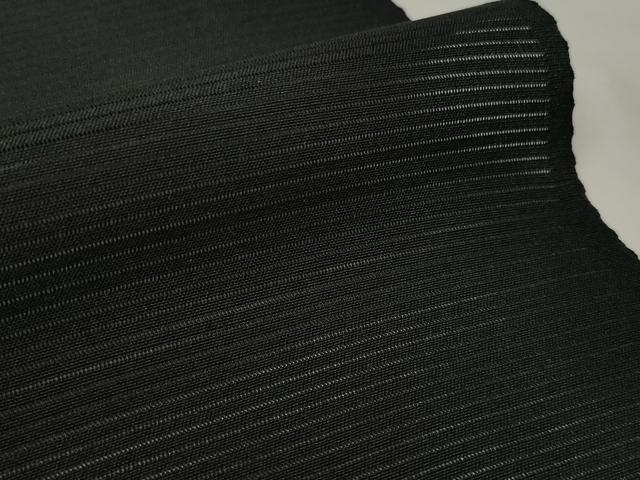 平和屋着物＊夏物 黒紋付 黒反物 着尺 絽 藍下黒染 旭光黒 逸品 未使用 DABA7864zzz