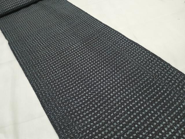 平和屋着物●久留米絣 反物 着尺 幾何学文様 綿 逸品 未使用 DABA7865zzz