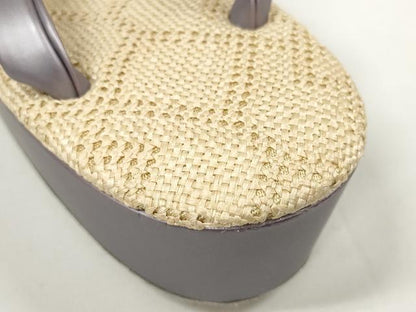 平和屋着物＊夏物 和装小物 草履 シザール草履 23.5cm 逸品 未使用 DABA7921zzz