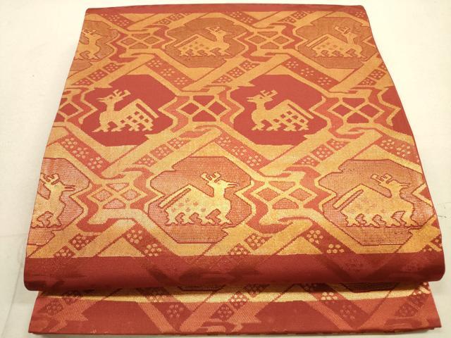 平和屋着物◎六通柄　京袋帯　有栖川　正絹　逸品　DABA8005xg