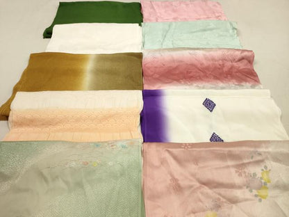 平和屋着物★和装小物　帯揚げ10枚セット　正絹　逸品　DABA8126xg
