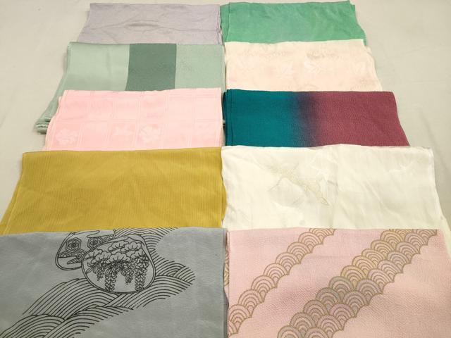 平和屋着物★和装小物　帯揚げ10枚セット　正絹　逸品　DABA8135xg